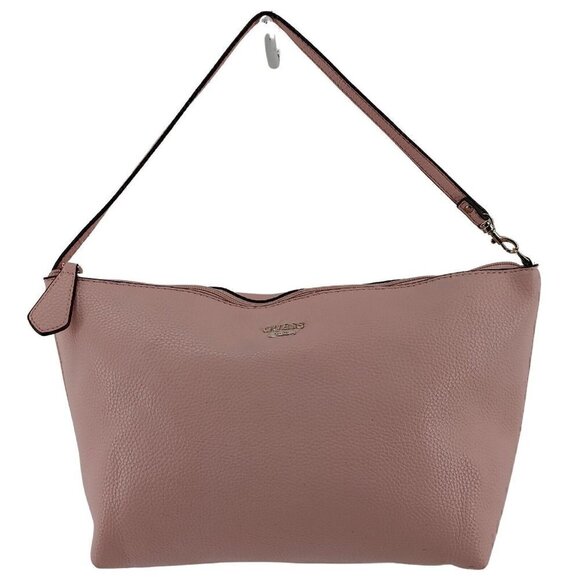 GUESS Los Angeles Pink Faux Pebble Leather Single Strap Shoulder Bag Spring Pink - Picture 1 of 13